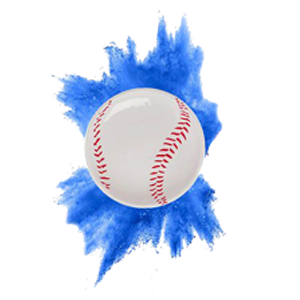 GENDER REVEAL BASEBALL - BLUE (2 PCS)