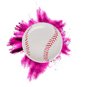 GENDER REVEAL BASEBALL - PINK (2 PCS)