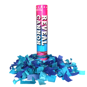 GENDER REVEAL CONFETTI CANNON - BLUE