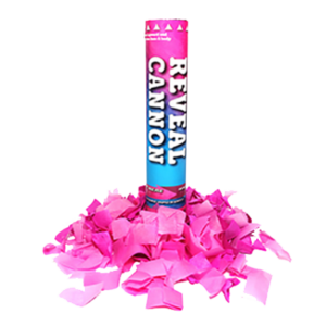 GENDER REVEAL CONFETTI CANNON - PINK