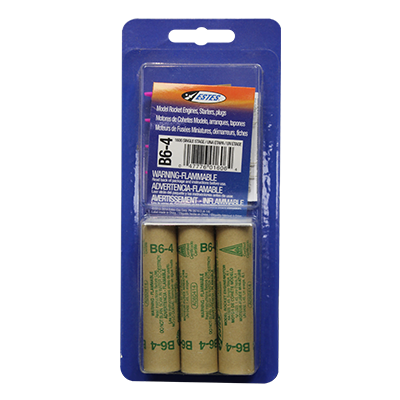 MODEL ROCKET B6-4 ENGINES (SRP: $15.99)