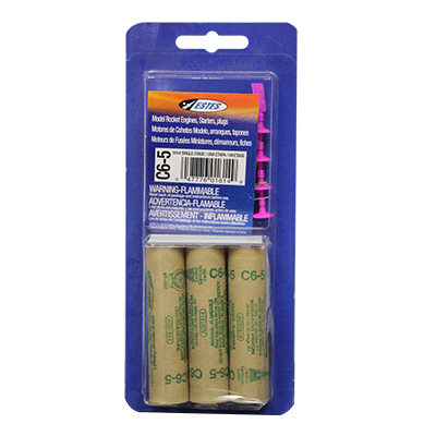 MODEL ROCKET C6-5 ENGINES (SRP: $17.29)