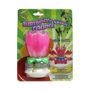SPINNING BIRTHDAY CANDLE - PINK